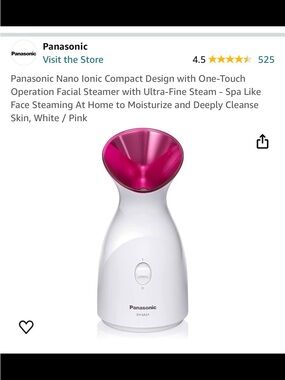 Panasonic Facial Ionic Steamer in White